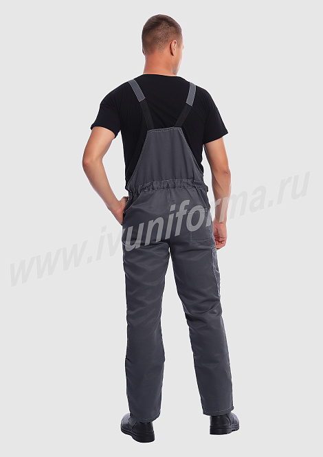 Костюм рабочий мужской (с полукомбинезоном) арт. Р-02-92-ГР