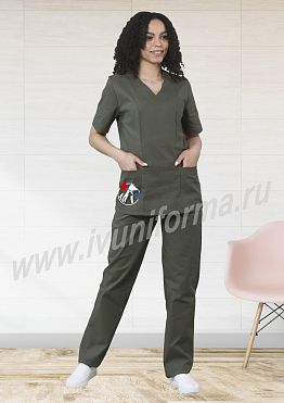 Костюм ветеринара женский бязь ГОСТ арт. М-02-92-БЗ