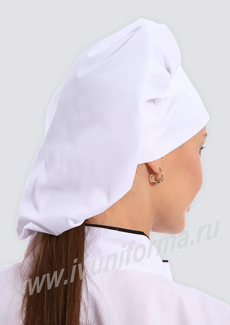 Колпак повара на резинке женский арт. ГУ-12-44-ТС