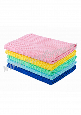 Полотенце вафельное цветное